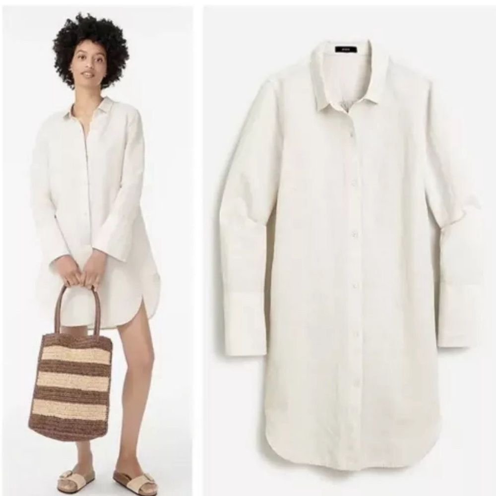 J. Crew White Button Down Shirt Classic Style